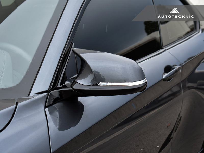 AutoTecknic Version III M-Inspired Mirror Housing Kit - F22 2-Series | F30 3-Series | F32 4-Series | F87 M2-Exterior-Silicon Valley Bimmer