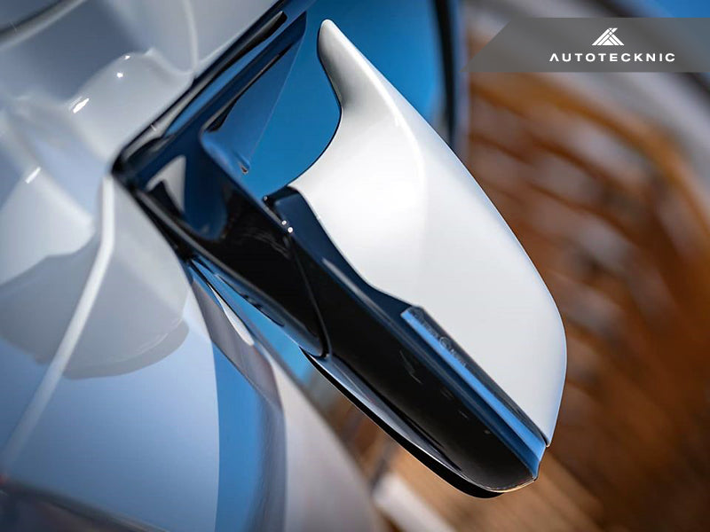 AutoTecknic Version III M-Inspired Mirror Housing Kit - F22 2-Series | F30 3-Series | F32 4-Series | F87 M2-Exterior-Silicon Valley Bimmer