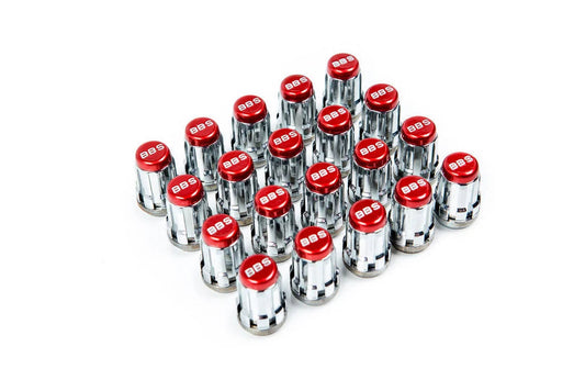 BBS-McGard Lug Nut Set - Red M12x1.5-Wheels-Silicon Valley Bimmer