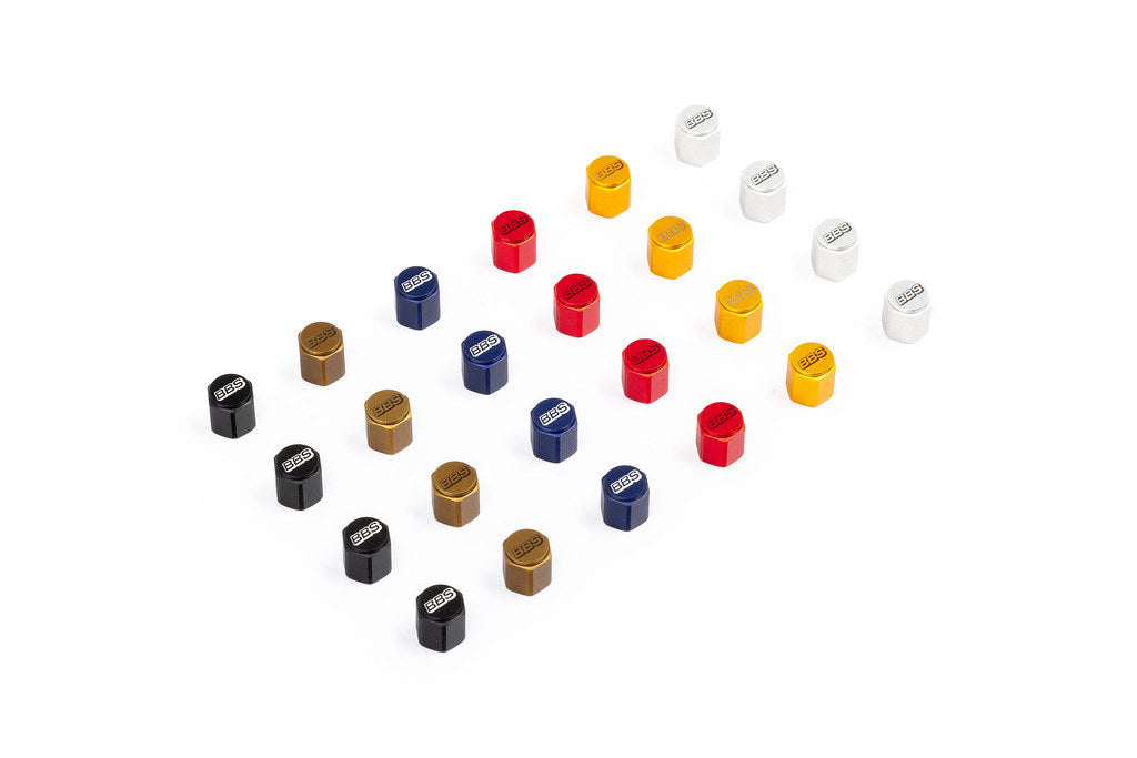 BBS Metal Valve Stem Cap Set-Wheels-Silicon Valley Bimmer