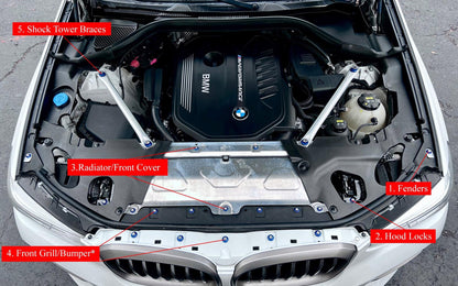 BMW 2018+ X3/X4 Dress Up Hardware Kit (F97/F98/G01/G02)-Exterior-Silicon Valley Bimmer