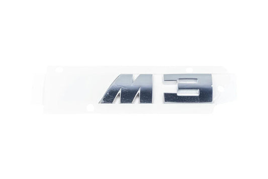 BMW E46 M3 OE Chrome Trunk Emblem-Exterior-Silicon Valley Bimmer