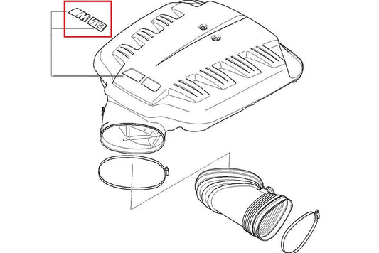 BMW E9X M3 S65 Engine M V8 Emblem Set-Exterior-Silicon Valley Bimmer