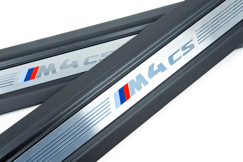 BMW F82 M4 CS Door Sill Set-Interior-Silicon Valley Bimmer