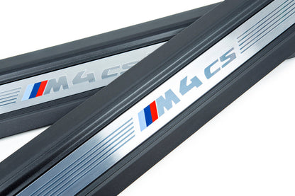 BMW F82 M4 CS Door Sill Set-Interior-Silicon Valley Bimmer