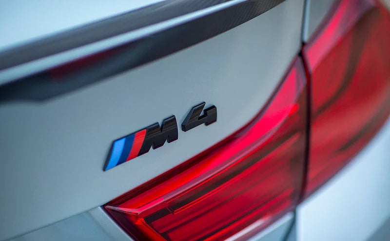 BMW F82 M4 Trunk Emblem - Gloss Black-Exterior-Silicon Valley Bimmer