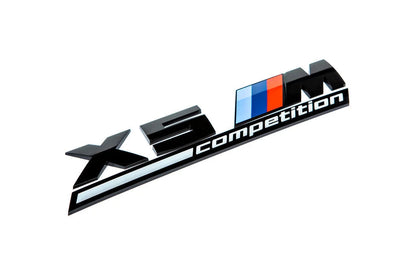 BMW F95 X5M Competition Trunk Emblem - Gloss Black-Exterior-Silicon Valley Bimmer