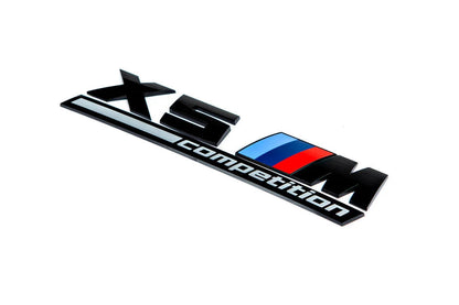 BMW F95 X5M Competition Trunk Emblem - Gloss Black-Exterior-Silicon Valley Bimmer