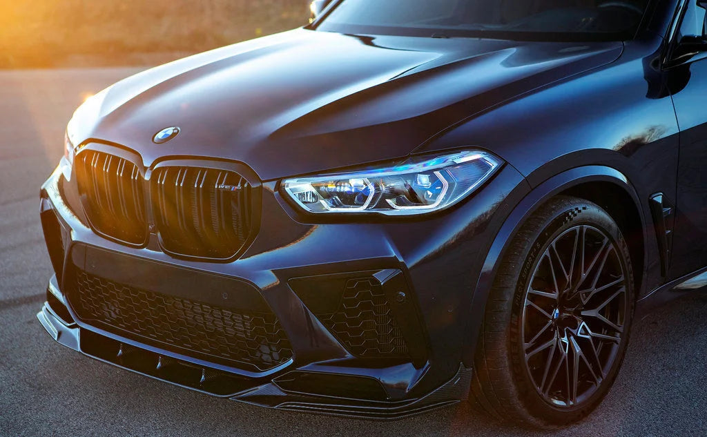 BMW F95 X5M Pre-LCI Gloss Black Front Grille-Exterior-Silicon Valley Bimmer