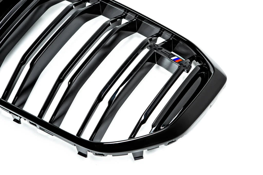 BMW F95 X5M Pre-LCI Gloss Black Front Grille-Exterior-Silicon Valley Bimmer