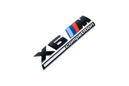 BMW F96 X6M Competition Trunk Emblem - Gloss Black-Exterior-Silicon Valley Bimmer