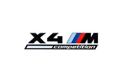 BMW F98 X4M Competition Trunk Emblem - Gloss Black-Exterior-Silicon Valley Bimmer