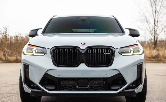 BMW F98 X4M LCI Shadowline Front Grille Set-Exterior-Silicon Valley Bimmer