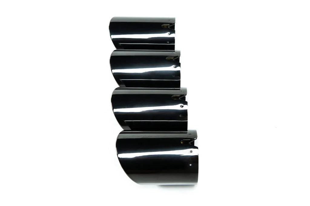 BMW F9X X3M / X4M / X5M / X6M Competition Exhaust Tip Set - Black Chrome-Exhaust-Silicon Valley Bimmer