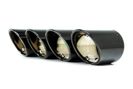BMW F9X X3M / X4M / X5M / X6M Competition Exhaust Tip Set - Black Chrome-Exhaust-Silicon Valley Bimmer