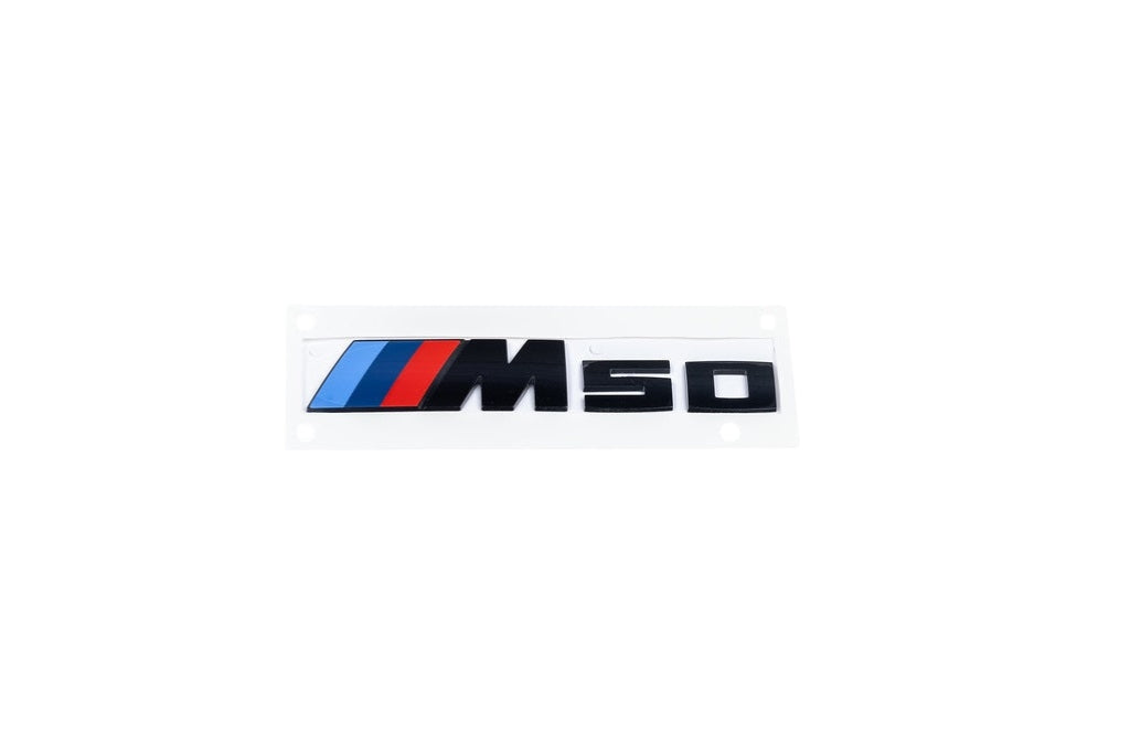BMW G45 X3 M50 Trunk Emblem - Gloss Black-Exterior-Silicon Valley Bimmer