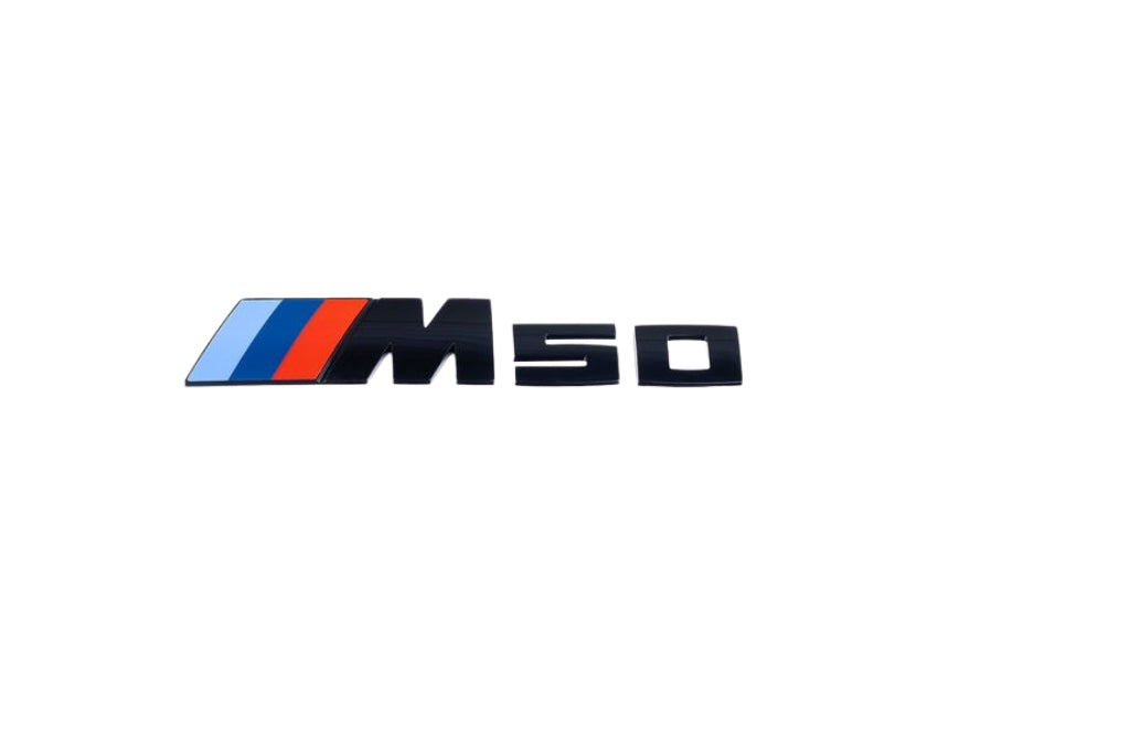 BMW G45 X3 M50 Trunk Emblem - Gloss Black-Exterior-Silicon Valley Bimmer
