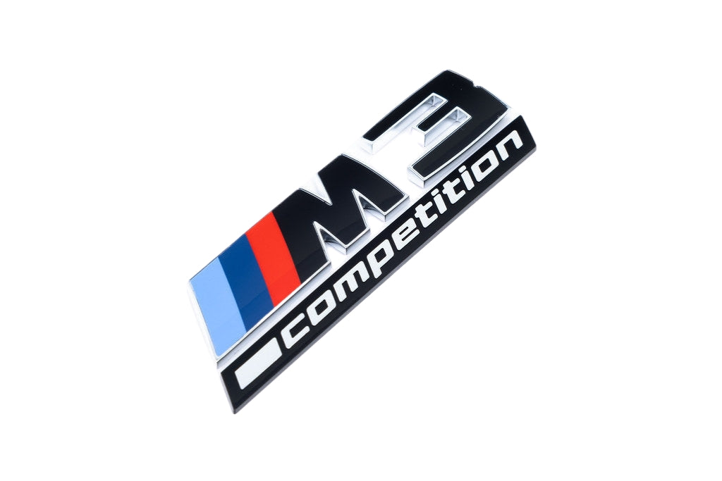 BMW G80 M3 LCI Competition Black Trunk Emblem-Exterior-Silicon Valley Bimmer