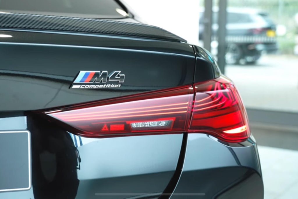 BMW G82 M4 LCI Competition Black Trunk Emblem-Exterior-Silicon Valley Bimmer