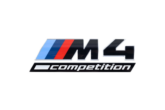 BMW G82 M4 LCI Competition Black Trunk Emblem-Exterior-Silicon Valley Bimmer