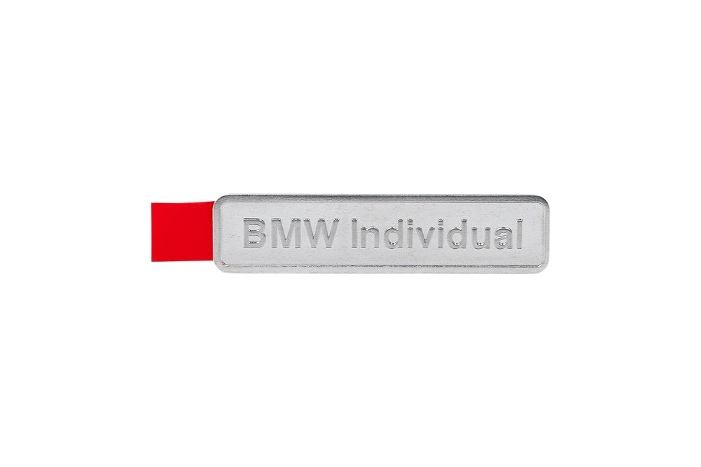 BMW Individual Metallic Adhesive Emblem-Exterior-Silicon Valley Bimmer