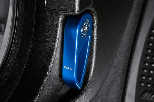 BMW M Car E9X Series BLACKLINE Performance Motorsport BLUE Hood Latch Handle (LHD)-Interior-Silicon Valley Bimmer