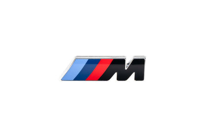 BMW M Fender Emblem - Gloss Black with Chrome Surround-Exterior-Silicon Valley Bimmer