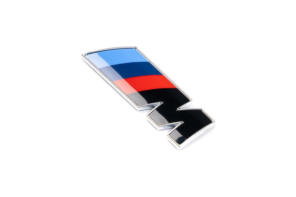 BMW M Fender Emblem - Gloss Black with Chrome Surround-Exterior-Silicon Valley Bimmer