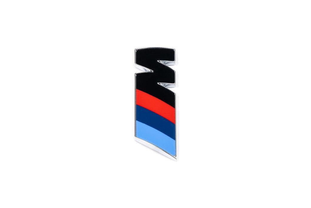 BMW M Fender Emblem - Gloss Black with Chrome Surround-Exterior-Silicon Valley Bimmer