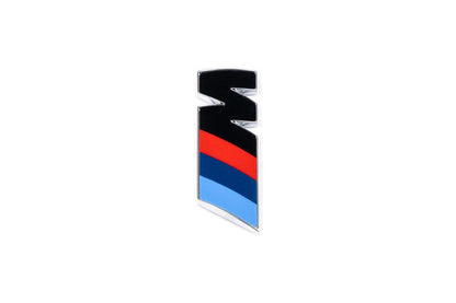 BMW M Fender Emblem - Gloss Black with Chrome Surround-Exterior-Silicon Valley Bimmer