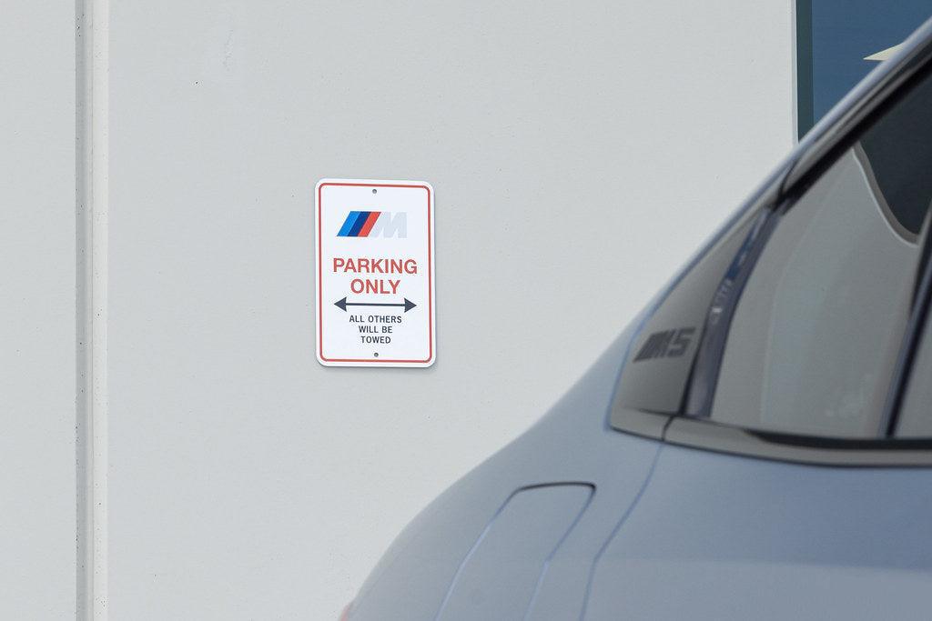 BMW M Parking Only Sign