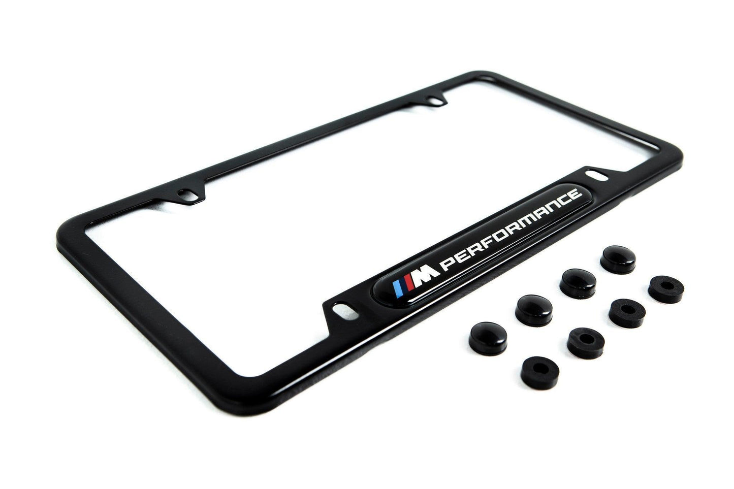 BMW M Performance Black Stainless Steel Plate Frame