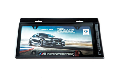 BMW M Performance Black Stainless Steel Plate Frame