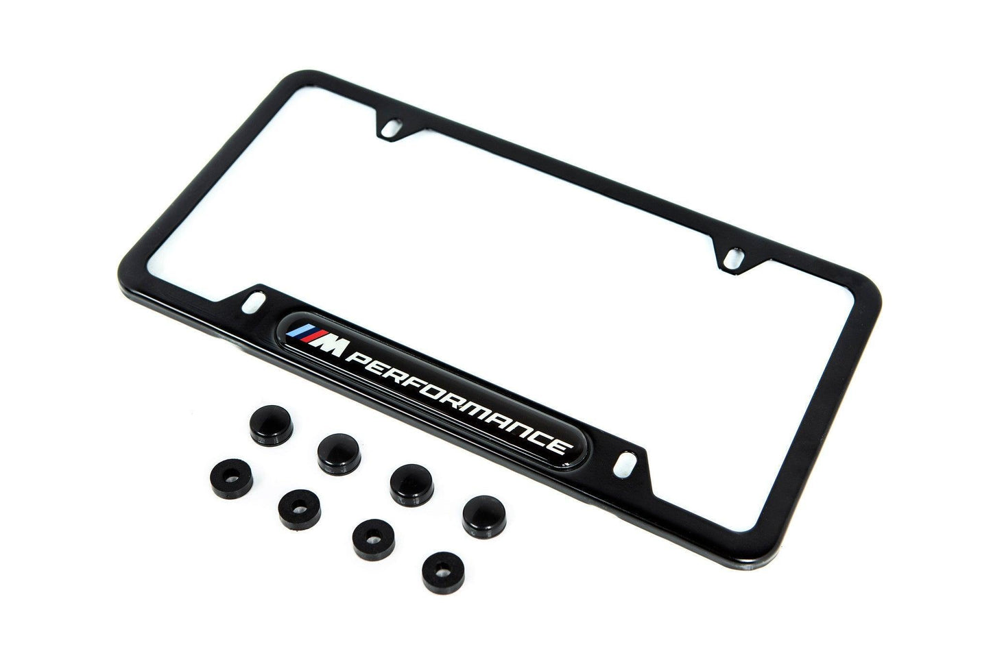 BMW M Performance Black Stainless Steel Plate Frame