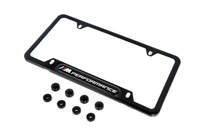 BMW M Performance Black Stainless Steel Plate Frame