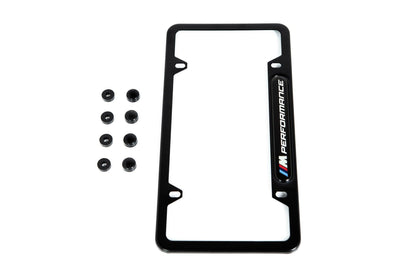 BMW M Performance Black Stainless Steel Plate Frame