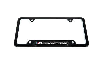 BMW M Performance Black Stainless Steel Plate Frame