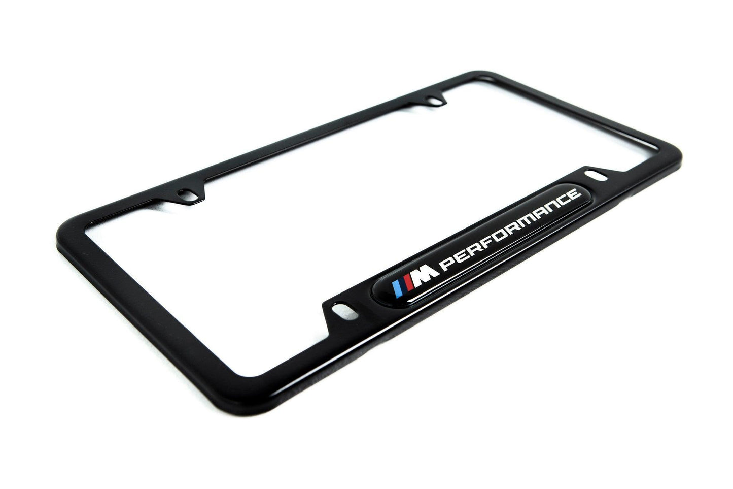 BMW M Performance Black Stainless Steel Plate Frame