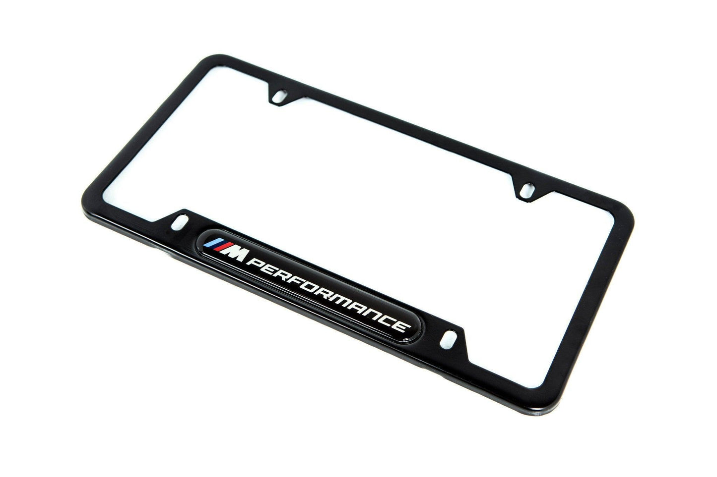 BMW M Performance Black Stainless Steel Plate Frame