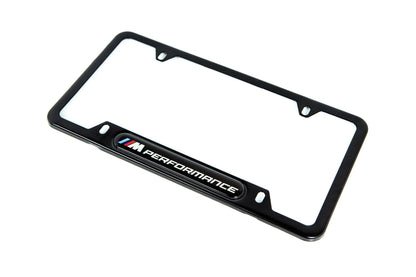 BMW M Performance Black Stainless Steel Plate Frame