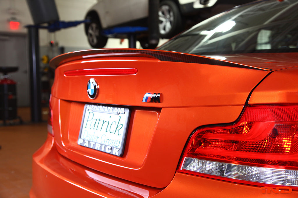BMW M Performance E82 1M Trunk Spoiler + CRT Stripe-Exterior-Silicon Valley Bimmer