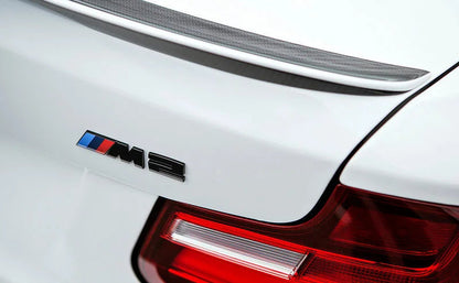 BMW M Performance F87 M2 Carbon Trunk Spoiler with CRT Stripe-Exterior-Silicon Valley Bimmer
