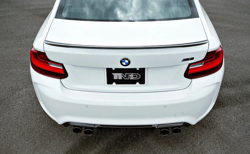 BMW M Performance F87 M2 Carbon Trunk Spoiler with CRT Stripe-Exterior-Silicon Valley Bimmer