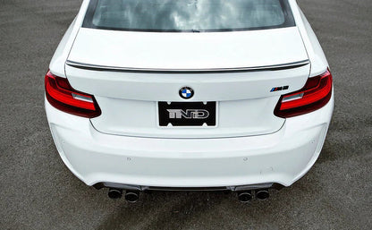 BMW M Performance F87 M2 Carbon Trunk Spoiler with CRT Stripe-Exterior-Silicon Valley Bimmer