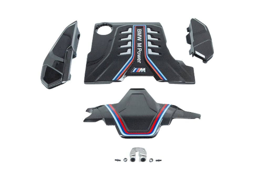 BMW M Performance F90 M5 / F91 F92 F93 M8 Carbon Engine Cover Extension Set-Performance-Silicon Valley Bimmer