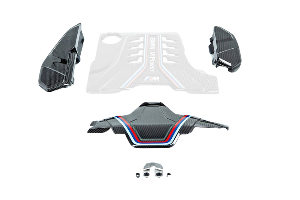 BMW M Performance F90 M5 / F91 F92 F93 M8 Carbon Engine Cover Extension Set-Performance-Silicon Valley Bimmer