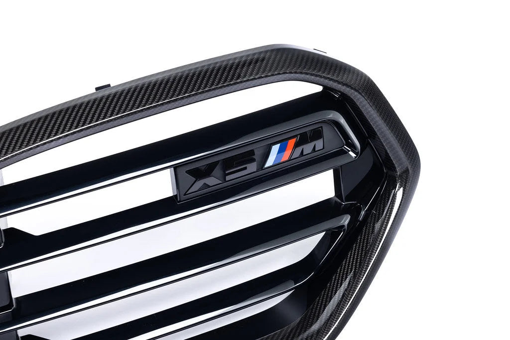 BMW M Performance F95 X5M LCI Carbon Front Grille-Exterior-Silicon Valley Bimmer