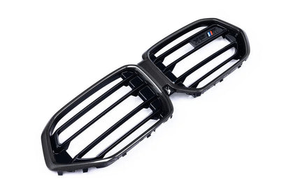 BMW M Performance F95 X5M LCI Carbon Front Grille-Exterior-Silicon Valley Bimmer