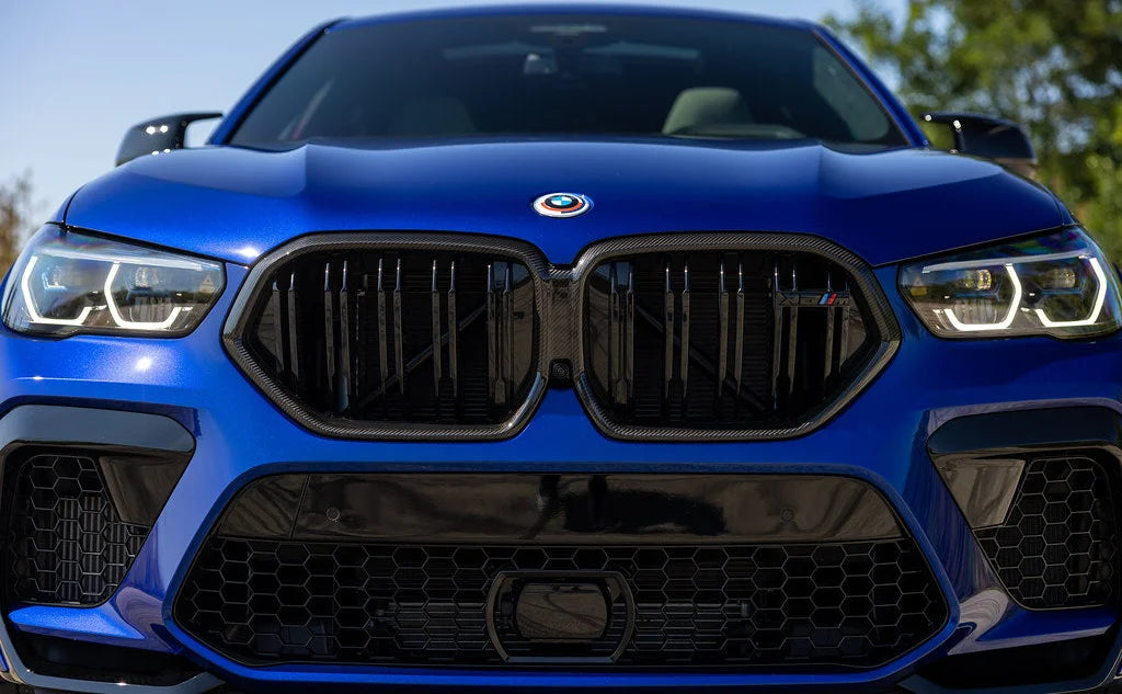 BMW M Performance F96 X6M Carbon Front Grille-Exterior-Silicon Valley Bimmer