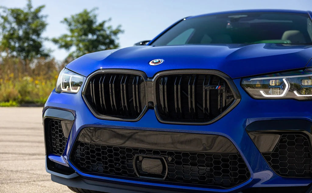 BMW M Performance F96 X6M Carbon Front Grille-Exterior-Silicon Valley Bimmer